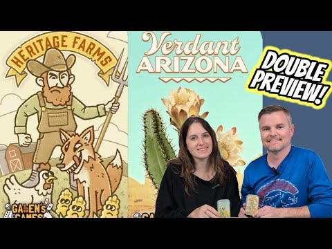 Heritage Farms & Verdant Arizona - A Non-Gamer's Preview Of This 2 Tin Can Games Soon To End on KS!