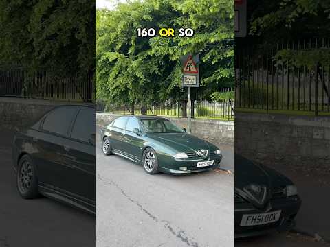 The Alfa Romeo 166, with the all important Busso V6 and manual gearbox 💚 #carshorts #carspotting