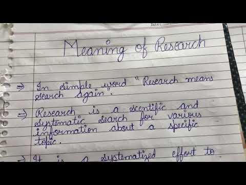 Meaning , nature/characteristic/features of reaseach - Research methodology B.com/BBA