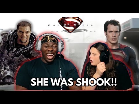 MAN OF STEEL Girlfriend’s First Time Watching | MAN OF STEEL REACTION