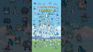 Can you find the 3 shiny Pokemon?! Good luck! #pokemon #pokemonchannel