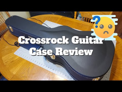 Crossrock CRW620D Acoustic Guitar Case, Universal Case for Martin Dreadnought & Gibson Acoustic, Wooden Case-Brown image 7