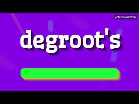 DEGROOT'S - HOW TO PRONOUNCE IT!?