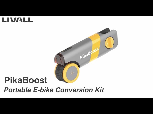 Really striking: this is the PikaBoost electric bike converter