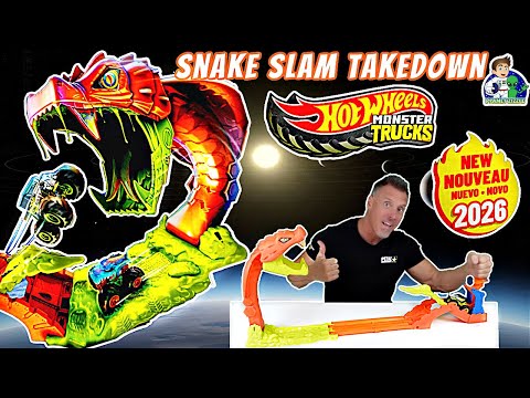 Hot Wheels Monster Trucks Snake Slam Takedown New 2026