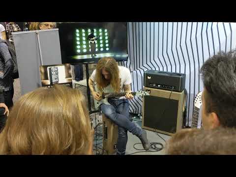 Nick Johnston at the Abasi Concepts Booth Namm 2019