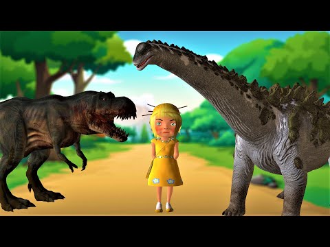 Dinosaur saved a girl from T-Rex | Jurassic Park - Jurassic World (Movies)