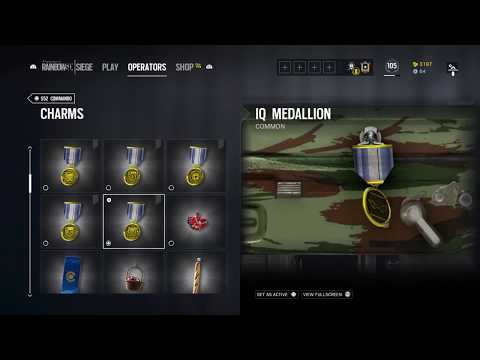 IQ Medallion Charm - Rainbow Six Siege