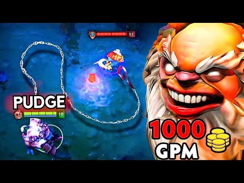 OMG Pudge Farm Machine 1100 GPM🔥10000+ HP Raidboss 53Kills Dota 2