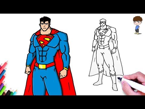 Comment Dessiner Superman facilement – Dessin Facile a Faire - Dessin de Superman