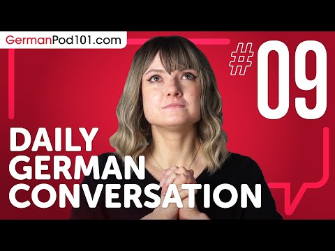 learn about verb conjugation in a formal conversation in German Daily German Conversations 01
