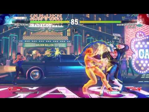 SFV Doomsnake507 (vega) vs Wolfkrone (Laura)
