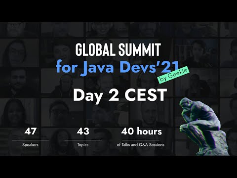 Global Summit for Java devs'21 DAY 2 - Junior track Live stream CEST (GMT+3)
