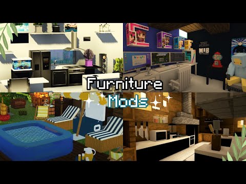 The Best Brand New Interior Design/ Furniture Mods for Minecraft 2024!!