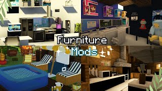 The Best Brand New Interior Design/ Furniture Mods for Minecraft 2024!!