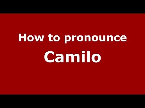 How to pronounce Camilo (Brazilian Portuguese/São Paulo, Brazil) - PronounceNames.com
