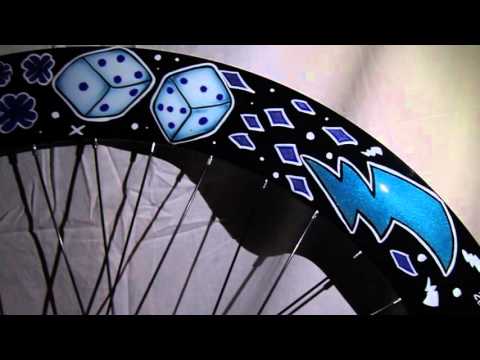 Airbrush Fixed Bike Wheel