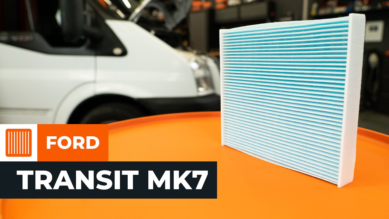 Jak vyměnit kabinový filtr na autě Ford Transit Mk7 van – návod na výměnu