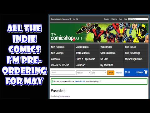 MyComicShop Indie Comics Preorder Walkthrough for May 2021