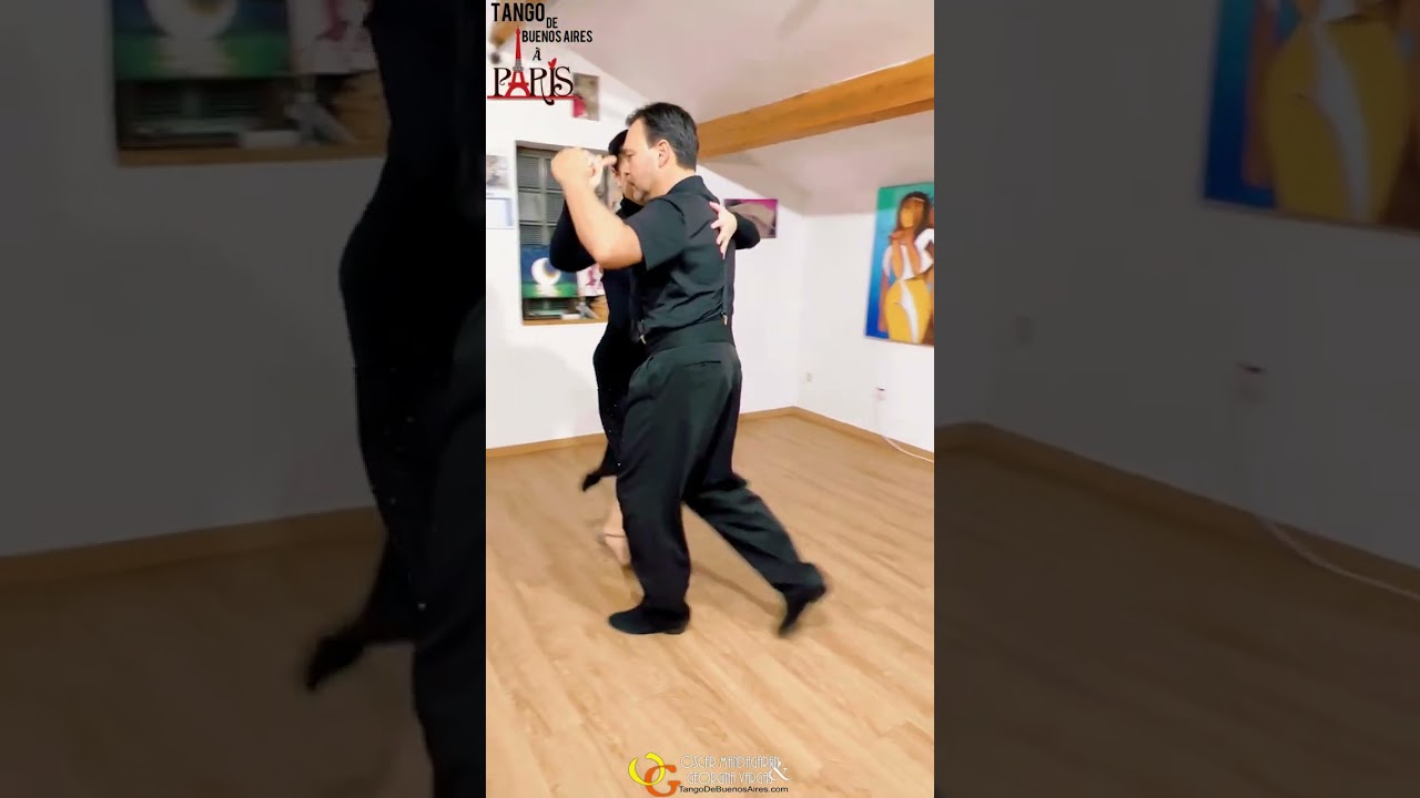 Demo 1 Giro Milnguero combinado #tango Georgina Vargas Oscar Mandagaran #dancetango #dancers