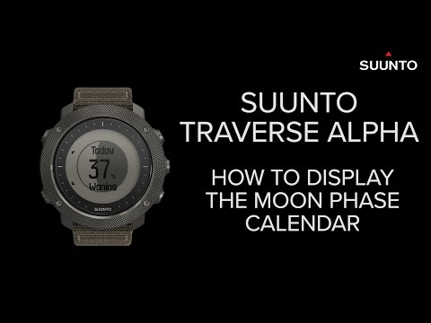 Suunto Traverse Alpha - How to display the moon phase calendar