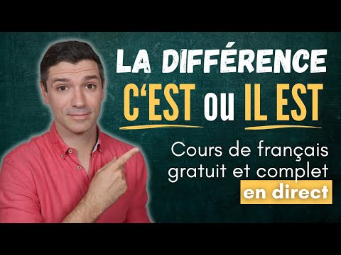 Cours de français - Grammaire du A1 au C1 - C'EST ou IL EST ?