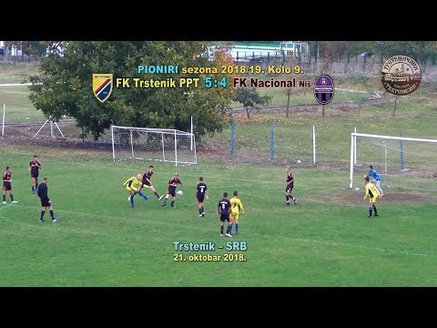PIONIRI: FK Trstenik PPT–FK Nacional Niš 5:4, Trstenik SRB 21. okt 2018.