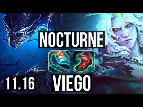 NOCTURNE vs VIEGO (JUNGLE) | Rank 5 Nocturne, 3/0/4 | TR Master | v11.16