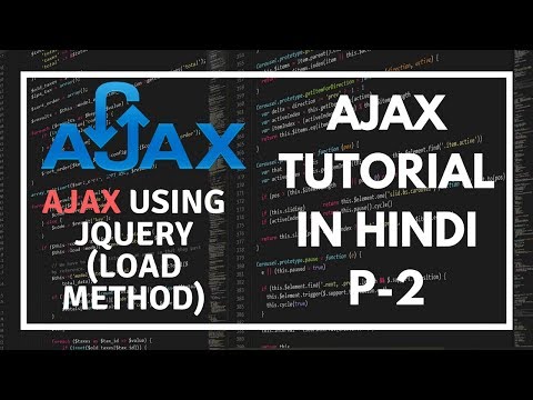 AJAX tutorial for beginners in Hindi Part 2 Get data from Server using load method in AJAX JQUERY