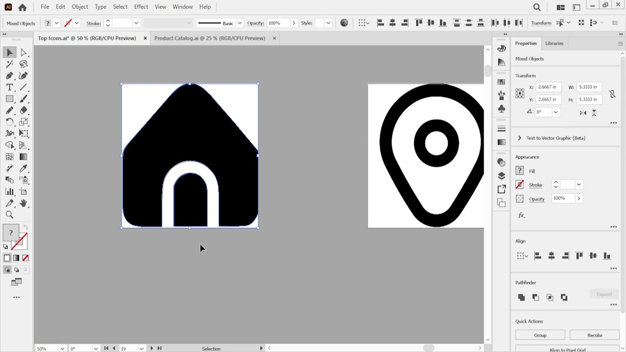 Design Simple Communication Icons in Illustrator | Easy Vector Tutorial