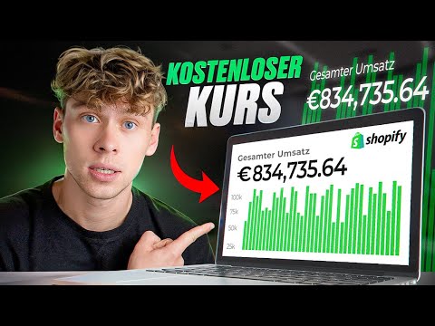 KOMPLETT KOSTENLOSER SHOPIFY DROPSHIPPING KURS | A bis Z Anleitung (3h+)