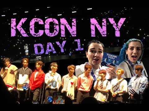 KCON NY 2018 VLOG: CONVENTION DAY 1, PENTAGON HI TOUCH & A LOT OF CONCERT FOOTAGE!