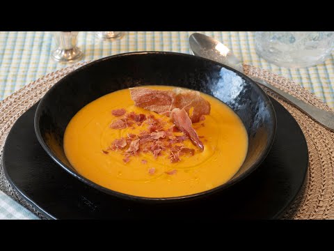 Receta de vichyssoise de boniato y manzana. La crema de puerros más deliciosa