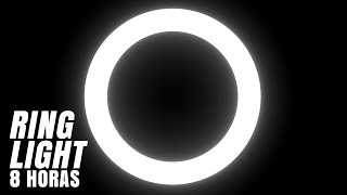  White Ring Light - 8 Horas - Anel de Luz Branco - Iluminao Selfie