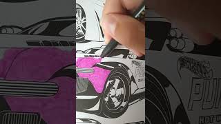 Coloring hot wheels coloring book