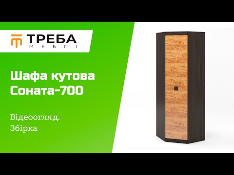 Шкаф для одежды распашной угловой Эверест Соната700 Венге темный+Белый, Современные шкафы с распашными дверями - фото 1 - id-p2561596931