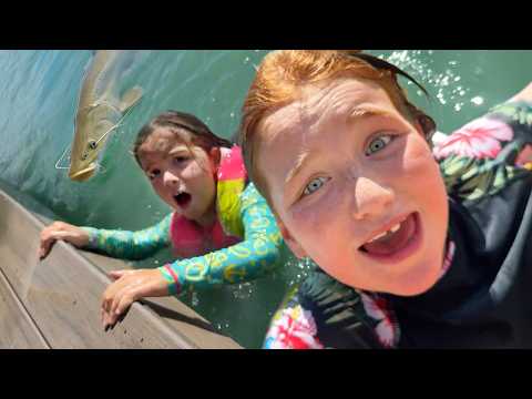PiRATE iSLAND PARTY before X-GAMES!! Water Slide with A for Adley jump pads & Crazy Tricks at xgames