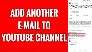 How To Add Another Email Address To YouTube Channel