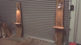 Build a pair of rustic side tables - JordsWoodShop