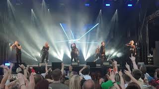 Steps - Neon Blue - Slessor Gardens Dundee - 22 June 2018