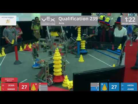 2018 VRC Arts Q239 - 2030A 86868R vs 4403A 4549B - 129 to 75