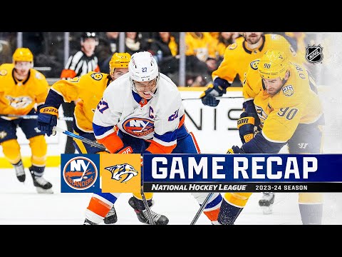 Islanders @ Predators 1/13 | NHL Highlights 2024