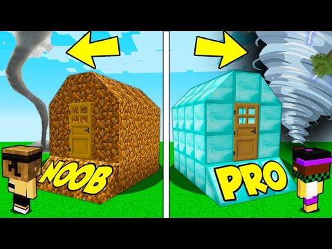 TORNADO NOOB vs TORNADO PRO!   Minecraft ITA