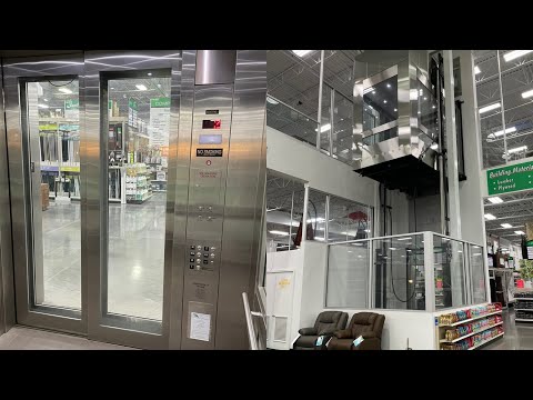 MEI Glass Hydraulic Elevator @ Menard's - Vernon Hills, IL.