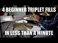 4 Beginner Triplet Fills In Less Than A Minute Daily Drum Lesson