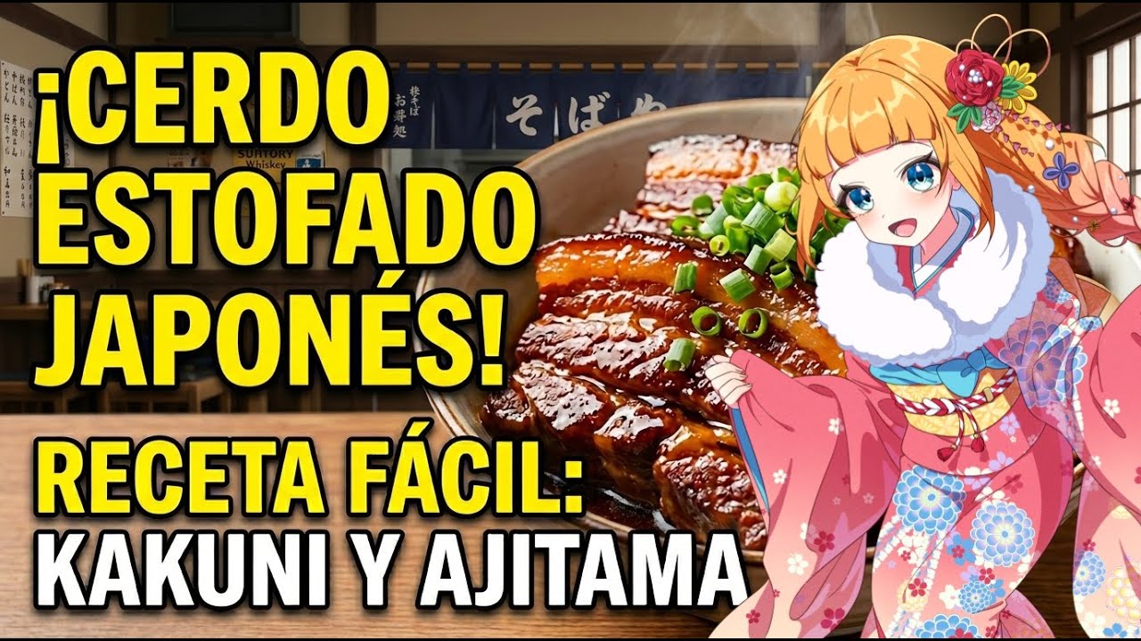【#VtuberEspañol】¡Súper Jugoso! Receta auténtica de Cerdo Estofado Japonés (Kakuni)