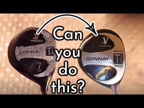 Woods renovation at home? Titanium golf club restoration! DIY golf VLOG #3