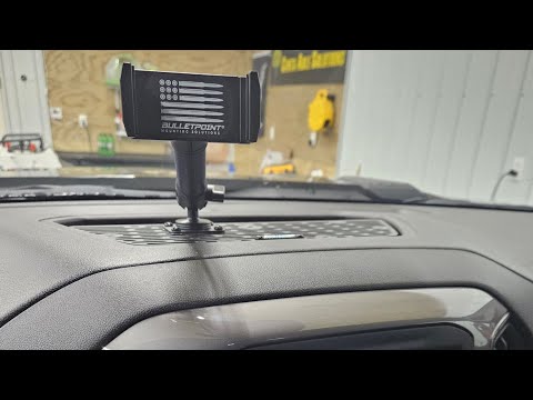 Adding a Bulletpoint mounting solutions phone mount to our 2024 Chevy Silverado 2500hd