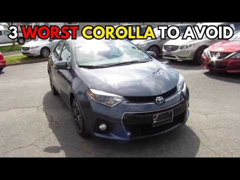 3 WORST & 4 BEST Toyota Corolla Years to own