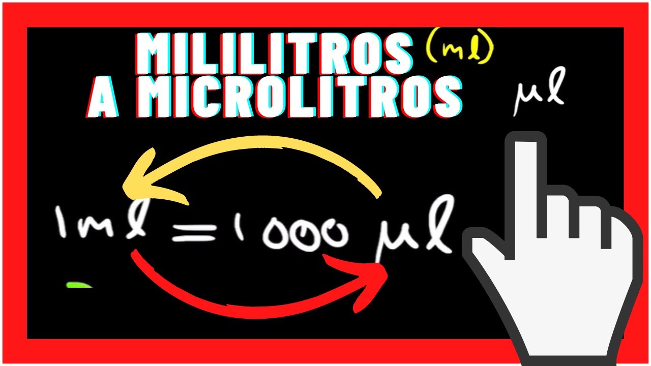 ¿COMO CONVERTIR mililitros a microlitros| 💥 Conversión 💥 |